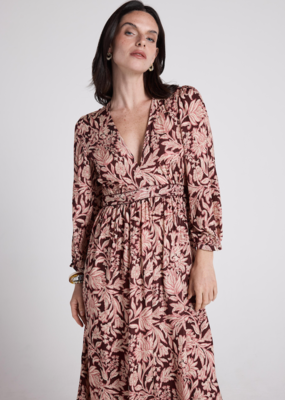 Louizon Oprah Midi Dress In Boreaux Floral