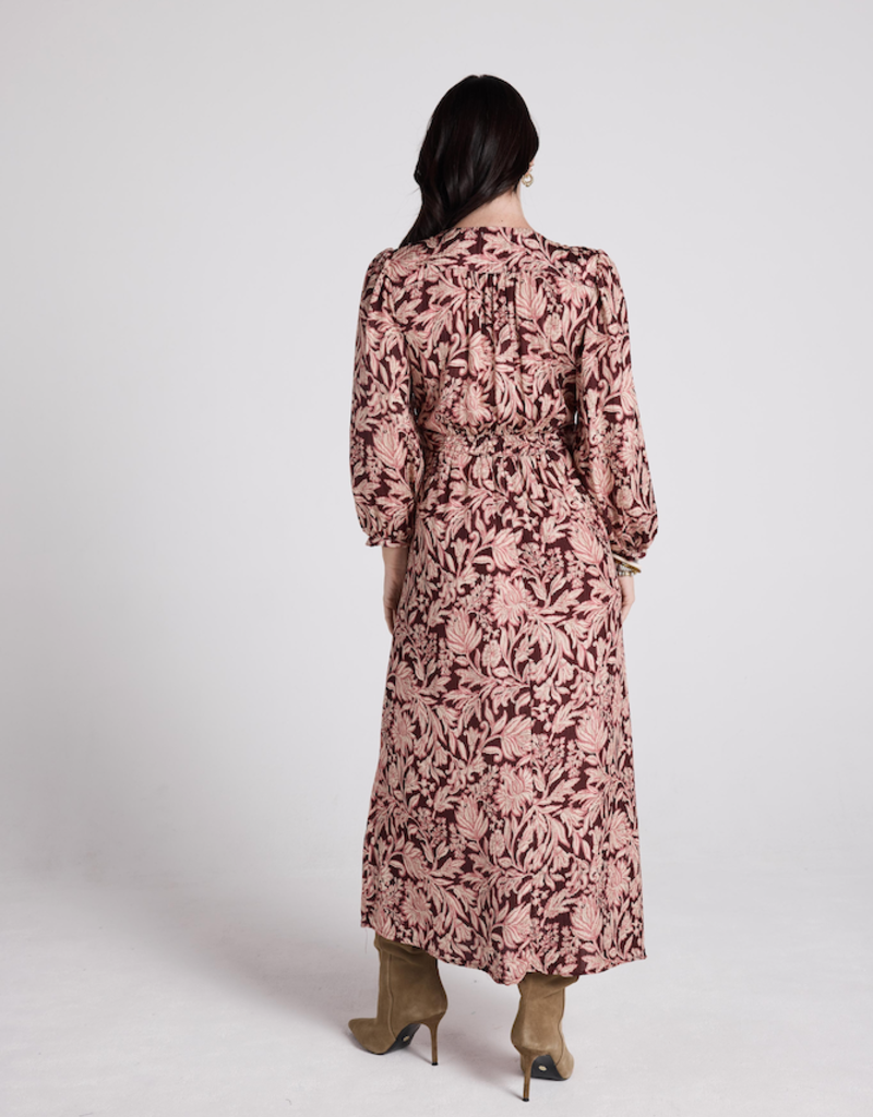 Louizon Oprah Midi Dress In Boreaux Floral