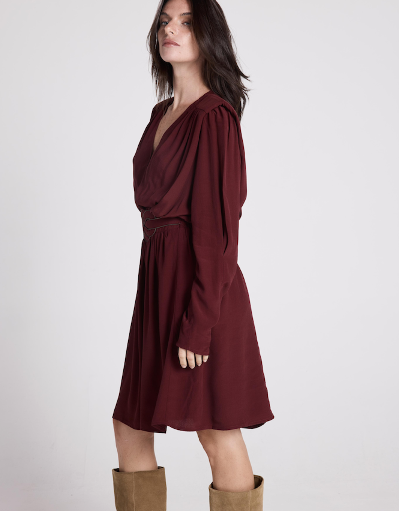 Louizon Filante Mini Dress with Belt Detail