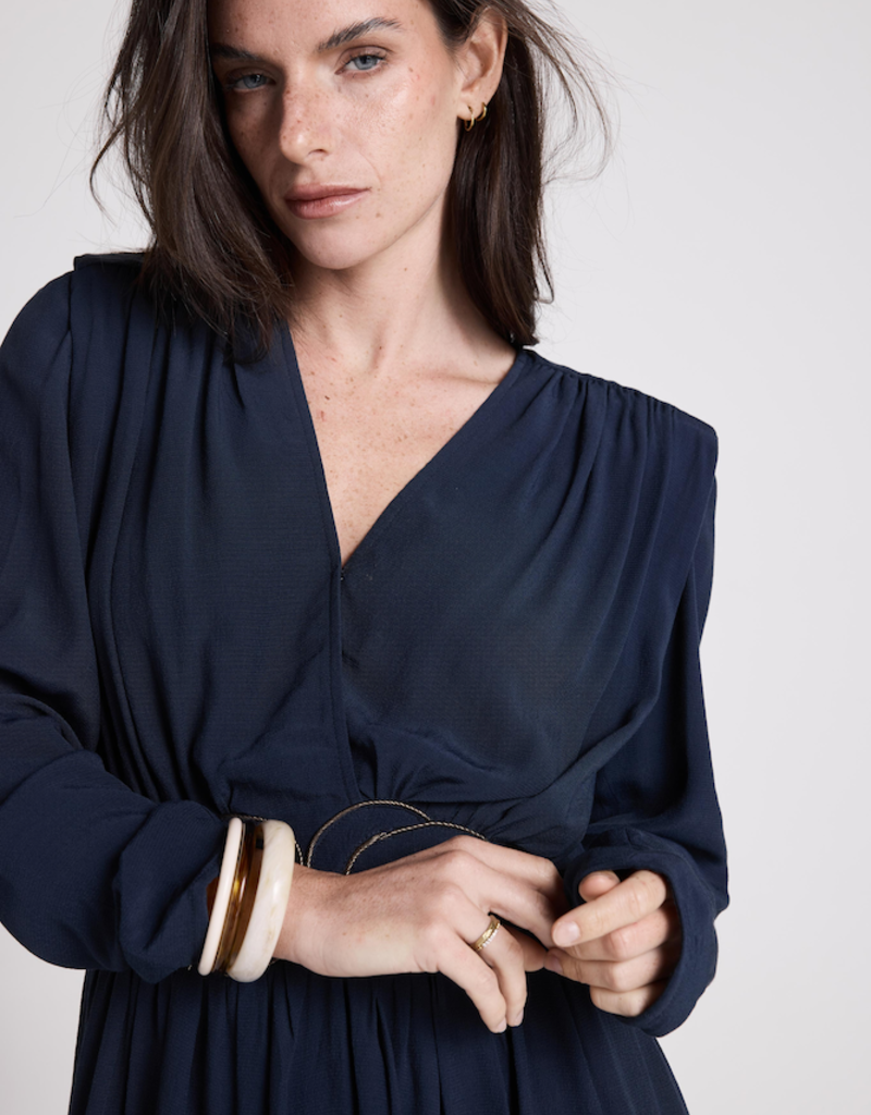 Louizon Filante Mini Dress with Belt Detail