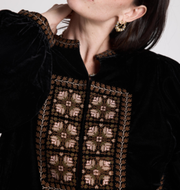 Louizon Ciceron Velvet Jacket With Embroidery