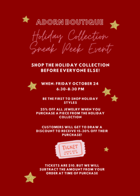 Adorn Boutique Holiday Sneak Peek Event Tickets