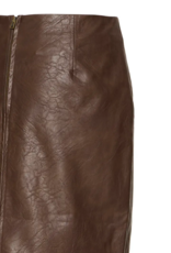B.Young Kilavi Faux Leather Skirt In Coffee Bean