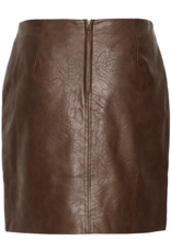B.Young Kilavi Faux Leather Skirt In Coffee Bean
