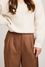 Gentle Fawn Amelie Satin Pant in Chestnut