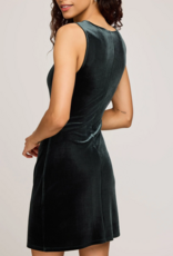 Gentle Fawn Felice Velvet Mini Dress in Wintergreen