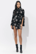 Adelyn Rae Eden Velvet Embellished Mini in Black