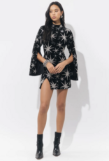 Adelyn Rae Eden Velvet Embellished Mini in Black