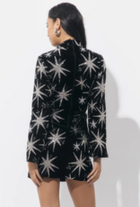 Adelyn Rae Eden Velvet Embellished Mini in Black