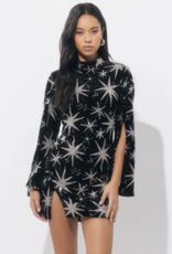 Adelyn Rae Eden Velvet Embellished Mini in Black