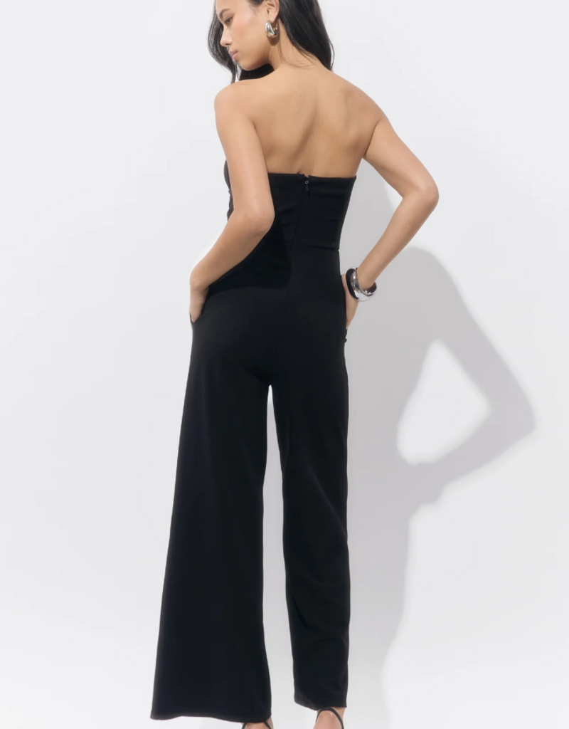 Adelyn Rae Tate Jumpsuit in Black