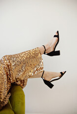 ASTRID Perrie Gold Sequin Pants