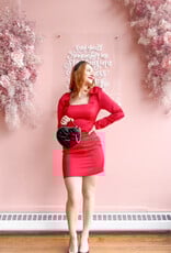 Adelyn Rae Ashley Bow Satin Mini Dress (FINAL SALE)