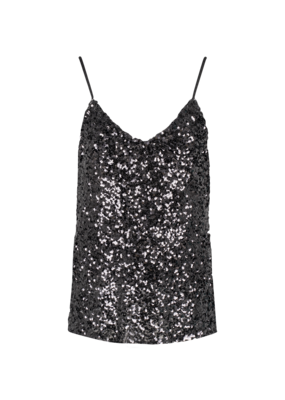 ASTRID Black Sequin Cami