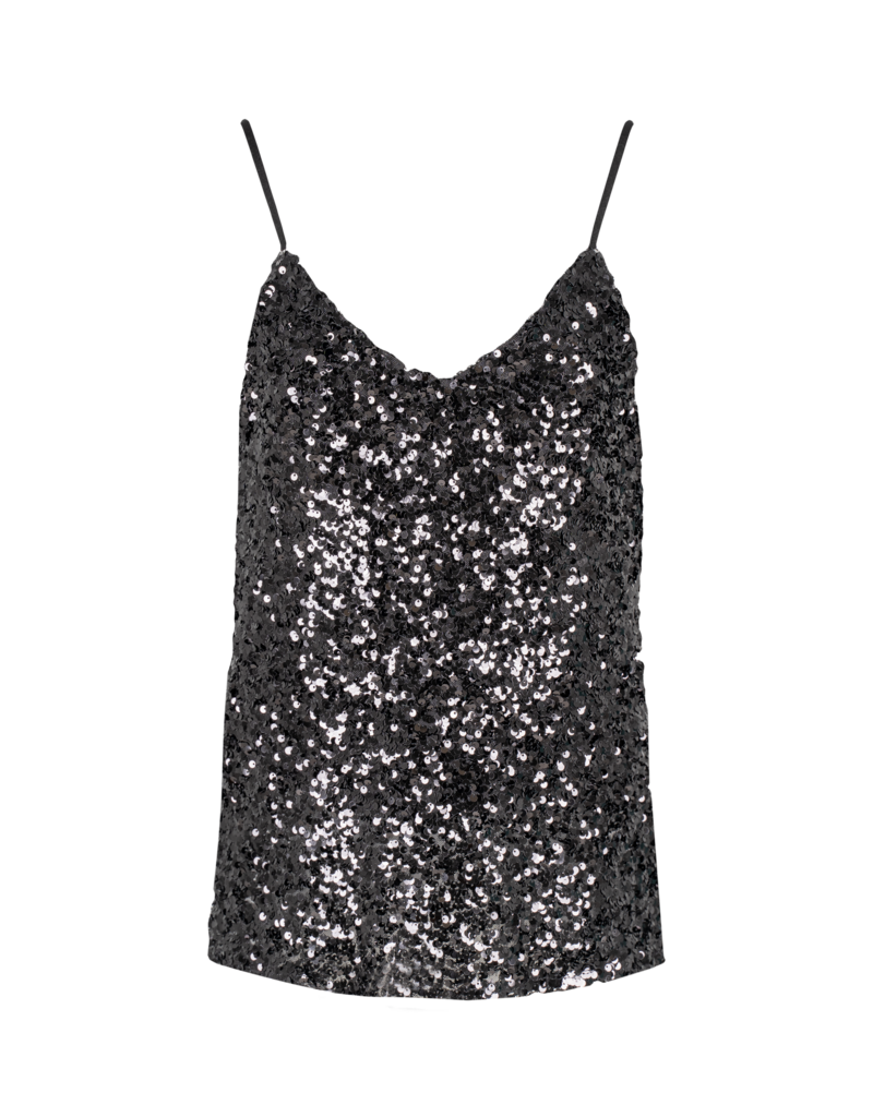 ASTRID Black Sequin Cami
