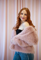 ASTRID Pink Furry Short Coat