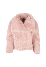 ASTRID Pink Furry Short Coat