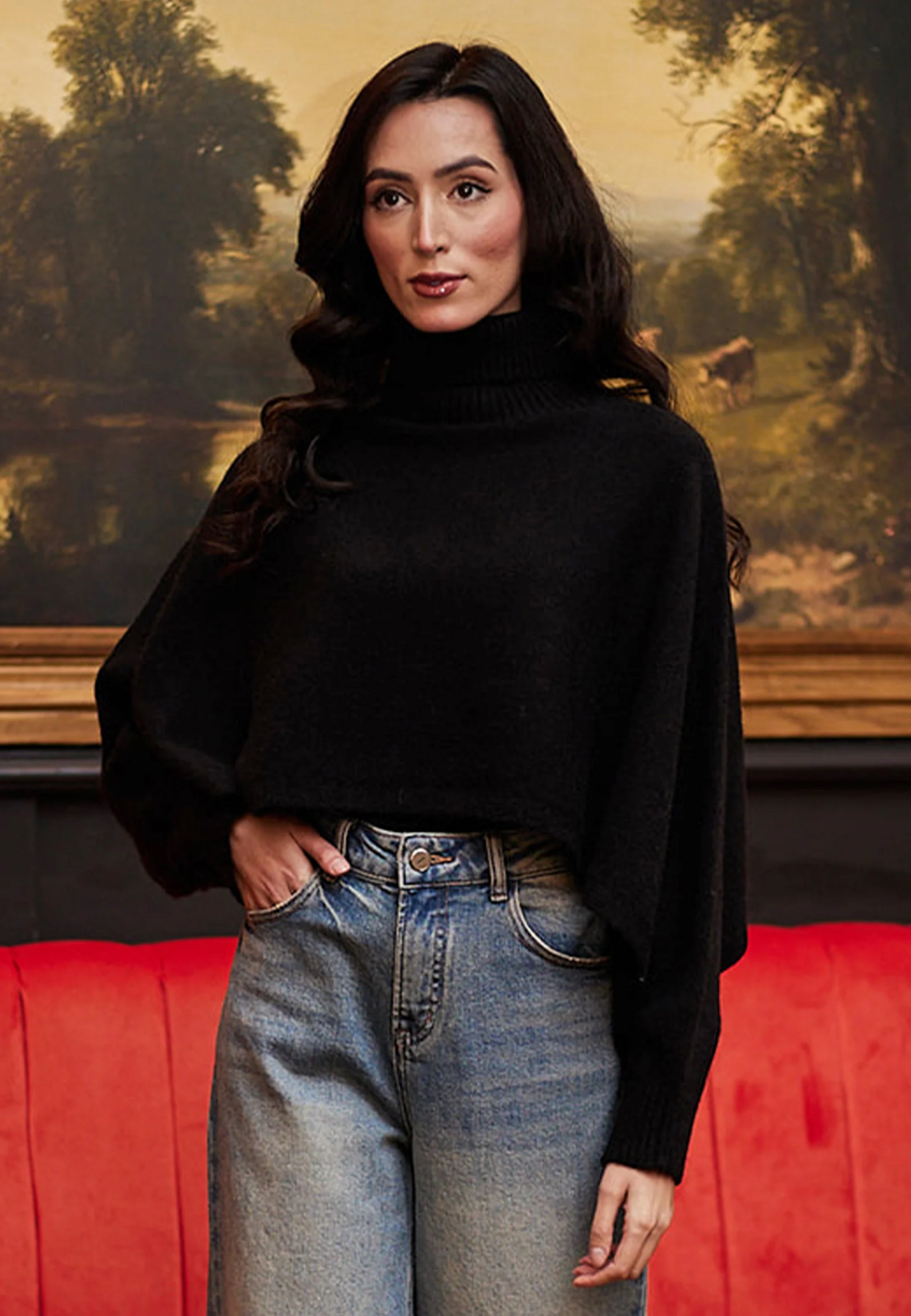 ニット/セーター L'AppartementBorder Turtleneck Knit Wool Silk Cashmere Turtleneck Knit（ニット／セーター）｜L