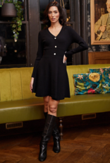 Angel Eye Tameside Knit Dress in Black