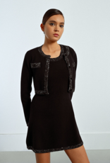 Molly Bracken Terra Knit Cardigan with Glitter Trim