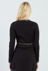 Molly Bracken Terra Knit Cardigan with Glitter Trim