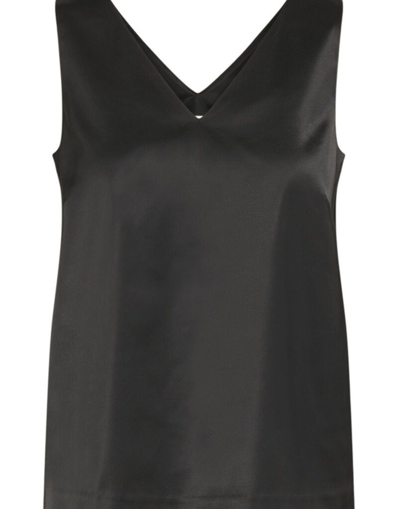 InWear Zilky V-Neck Tank Top in Black