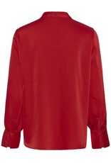 InWear Dawn Satin Blouse in Cranberry