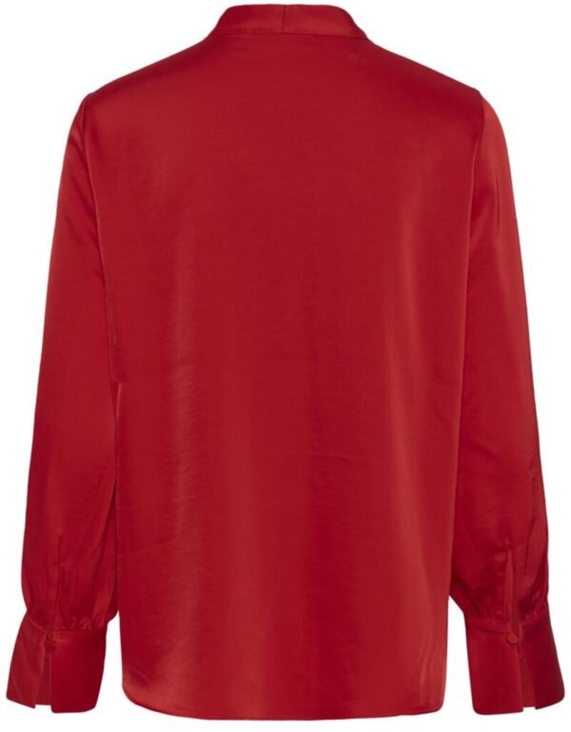 InWear Dawn Satin Blouse in Cranberry