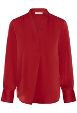 InWear Dawn Satin Blouse in Cranberry