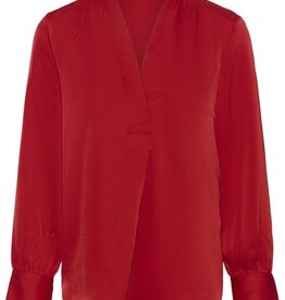 InWear Dawn Satin Blouse in Cranberry