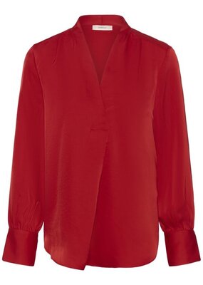 InWear Dawn Satin Blouse in Cranberry