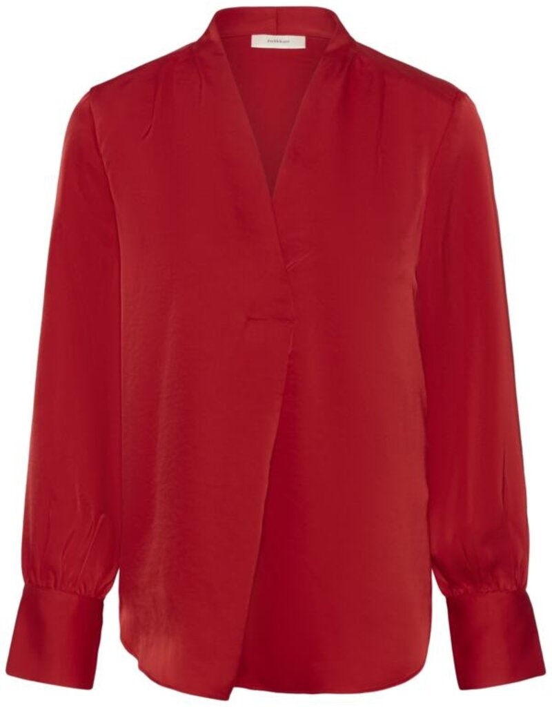 InWear Dawn Satin Blouse in Cranberry