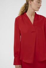 InWear Dawn Satin Blouse in Cranberry