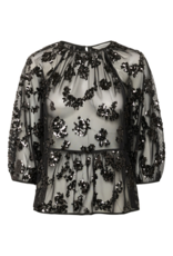 Part Two Vivan Blouse in Black Sequin