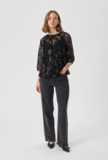 Part Two Vivan Blouse in Black Sequin