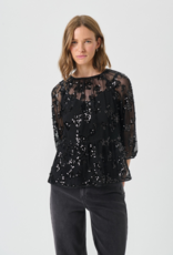 Part Two Vivan Blouse in Black Sequin