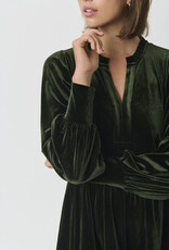 Part Two Viggase Velvet Dress in Rosin Green