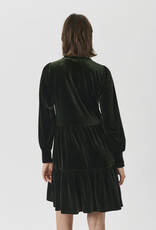 Part Two Viggase Velvet Dress in Rosin Green
