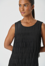 Part Two Virginia Fringe Dress in Black
