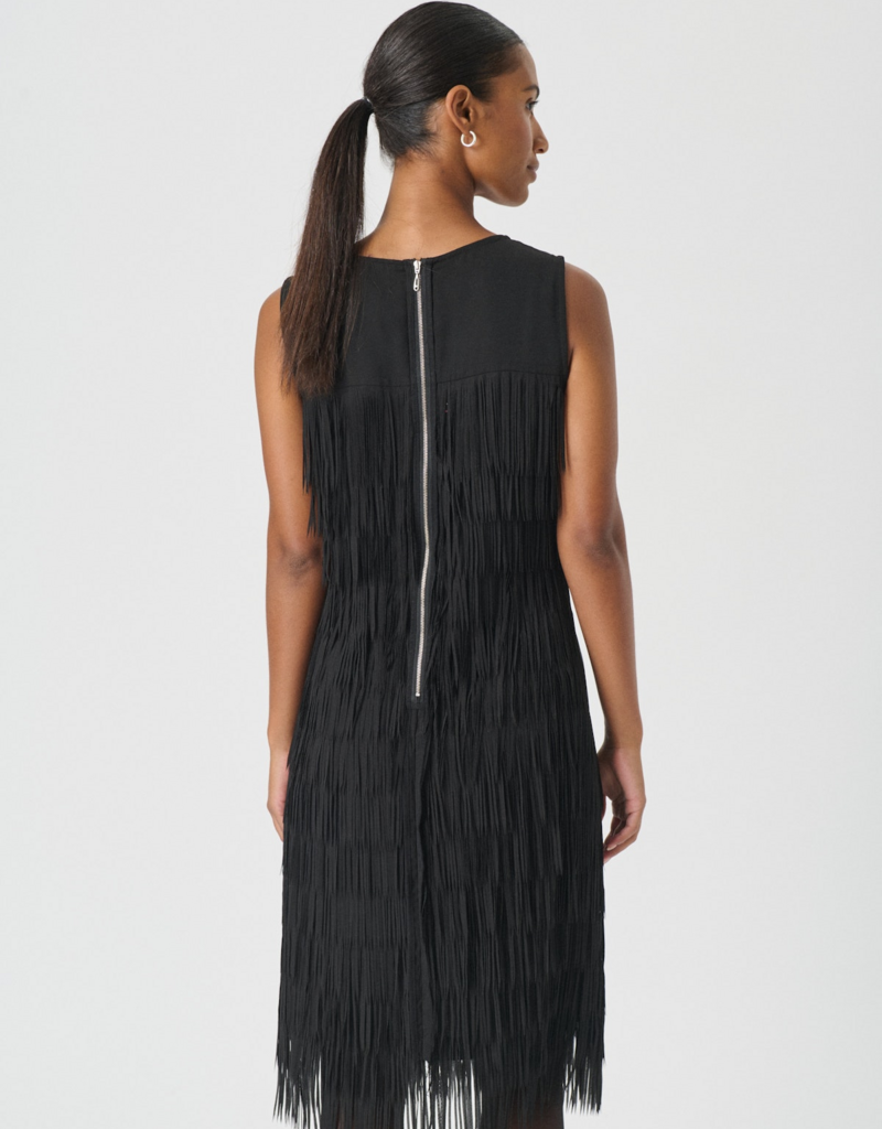 Part Two Virginia Fringe Dress in Black