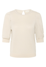 Part Two Varaia Sparkle Knit Pullover in Whitecap Grey