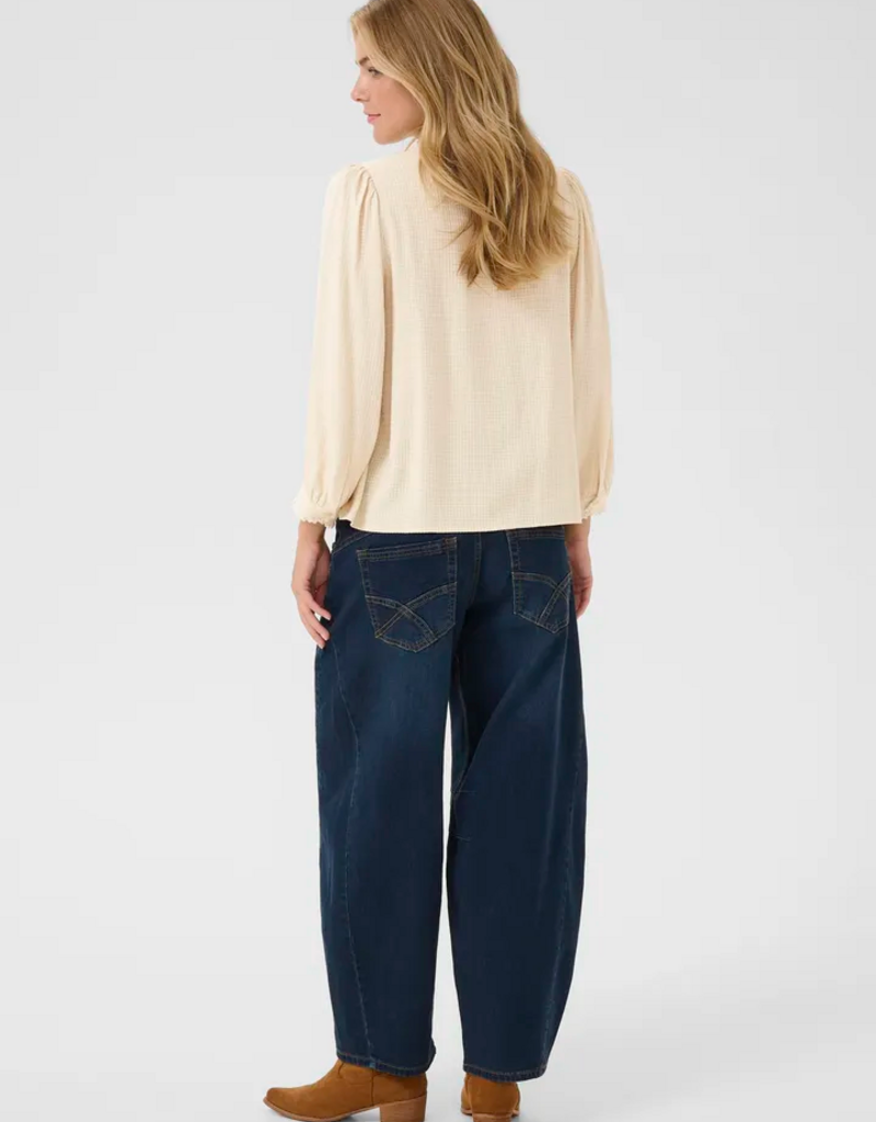 Cream Nella Shirt in Birch