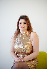 ASTRID Gold Sequin Dress