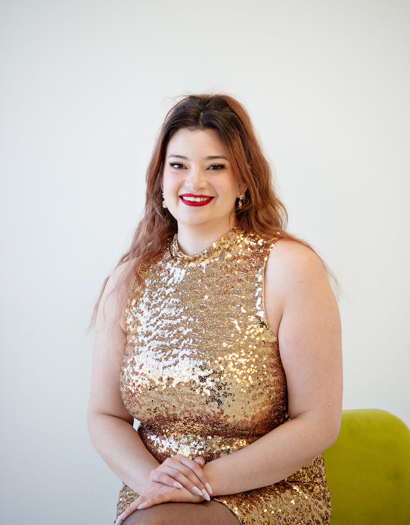 ASTRID Gold Sequin Dress