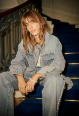 Cream Viv Pearl Deco Denim Jacket