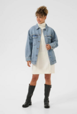 Cream Viv Pearl Deco Denim Jacket