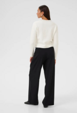 Kaffe Roxy Pearl Collar Cardigan in Chalk White