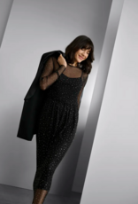 Kaffe Stinna Rhinestone Skirt in Black Deep