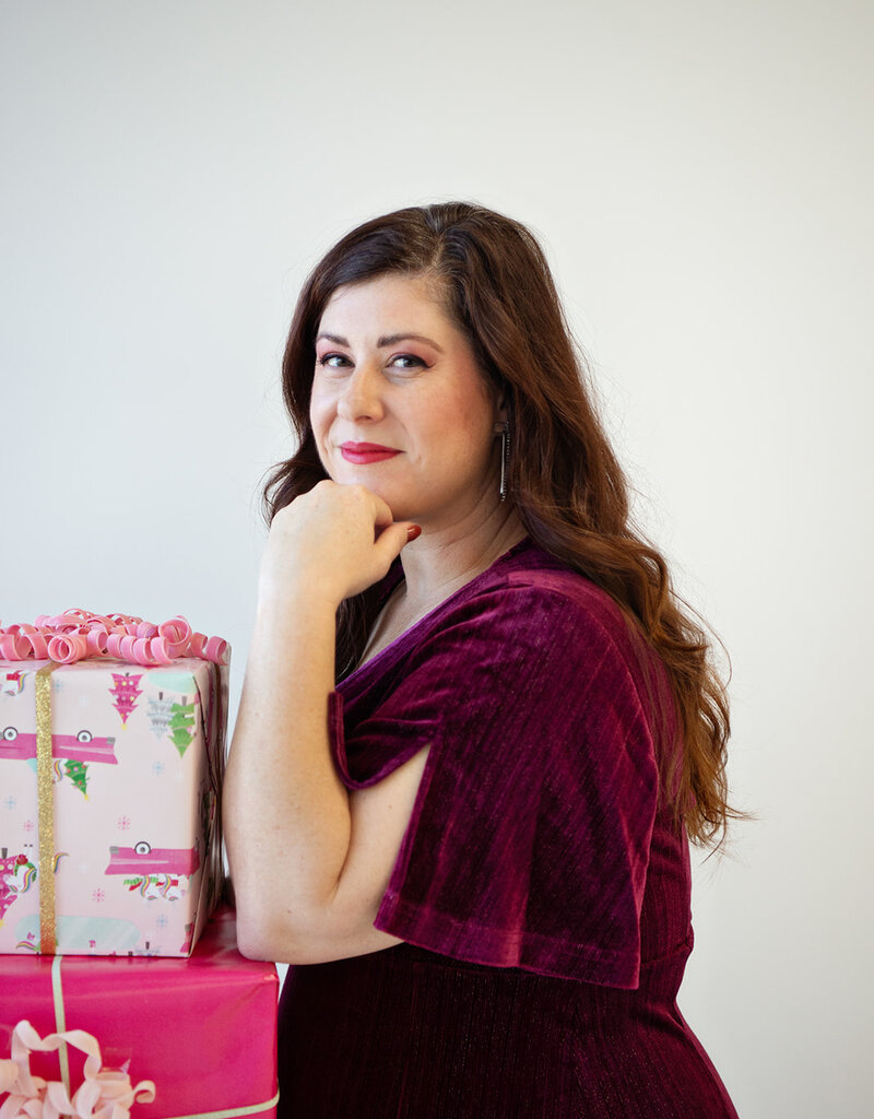 Angel Eye Dover Velvet Surplice Dress in Burgundy