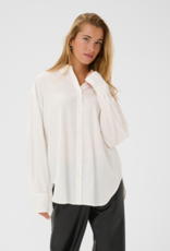 Kaffe Ida Shirt with Rhinestones in Chalk White